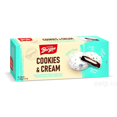 BERGEN Obsession Cookies & Cream cookies 96g | Multum