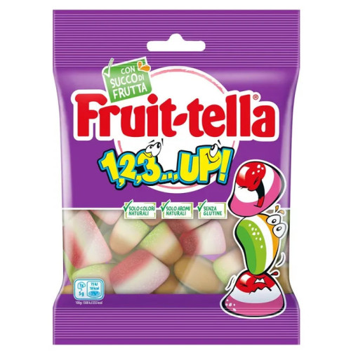 FUIT-TELLA 1,2,3 Aukštyn Želė saldainiai 175g | Multum