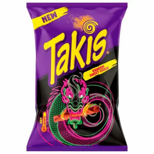 TAKIS saldainiai Čili drakono kukurūzų traškučiai 100g | Multum