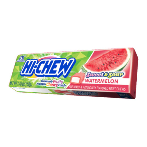 HI-CHEW Arbūzų kramtomieji saldainiai 50g | Multum