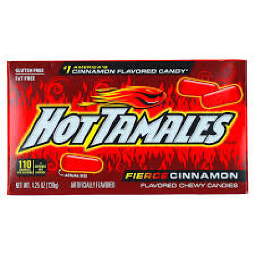 HOT TAMALES Nuožmūs cinamono kramtomieji saldainiai su cinamono skoniu 127g | Multum