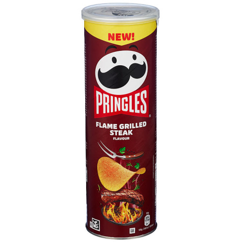 PRINGLES traškučiai su ant grotelių kepto kepsnio skoniu 165g | Multum