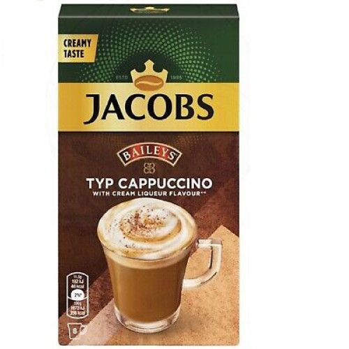 JACOBS Baileys Cappuccino su grietinėlės likerio skoniu (8) 92g | Multum