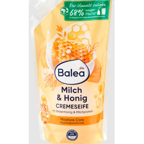 BALEA skysto muilo rezervas su pienu ir medaus aromatu 500ml | Multum