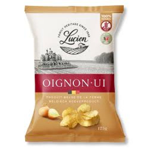 Lucien Classic bulvių traškučiai su svogūnų skoniu 125g | Multum