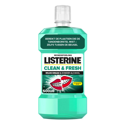 LISTERINE švarus ir šviežias burnos skalavimo skystis 500ml | Multum