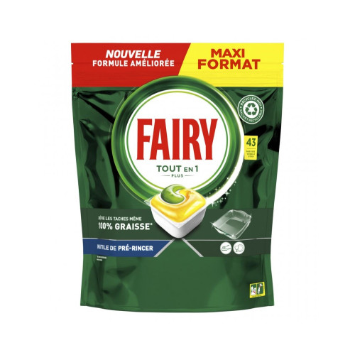 FAIRY All in One citrina kvepiančios indų plovimo kapsulės 43vnt | Multum