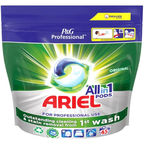 ARIEL Universal 3in1 Profesionalios skalbimo kapsulės 45vnt | Multum