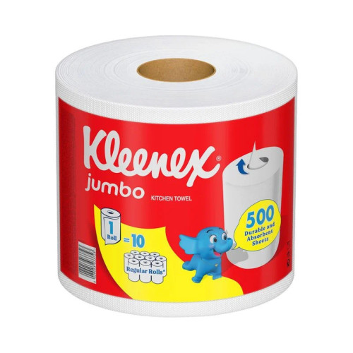 KLEENEX Jumbo popierinis rankšluostis 500 lapų | Multum