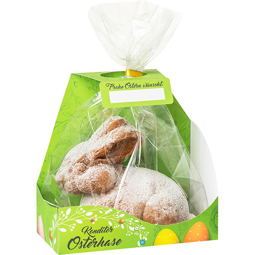 KUCHEMEISTER sausainių pyragas zuikio pavidalu su cukraus pudra 350g | Multum