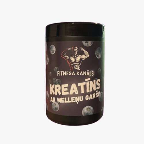 FITNESO KANALAS Kreatino monohidratas su mėlynių skoniu 500g | Multum