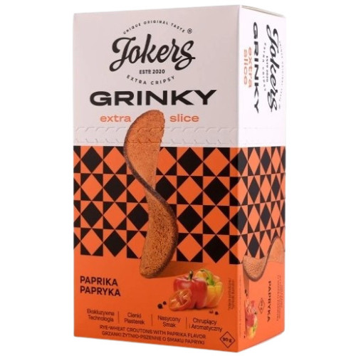 JOKERS GRINKY skrebučiai su paprikos skoniu 90g | Multum