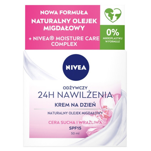 Nivea drėkinamasis 24H SPF15 drėkinamasis dieninis kremas 50ml | Multum