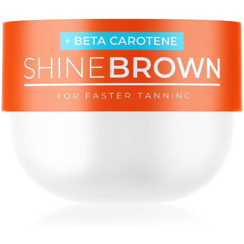 SHINE BROWN įdegio kremas su beta karotinu 200ml | Multum