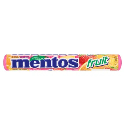 MENTOS vaisių sulankstomi saldainiai 38g | Multum