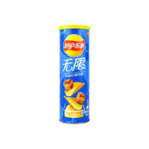 LAY'S Unlimited Can Finger Sucking Troškintos mėsos traškučiai 90g | Multum