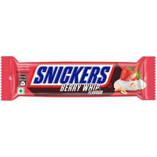SNICKERS Berry Whip šokolado batonėlis 40g | Multum