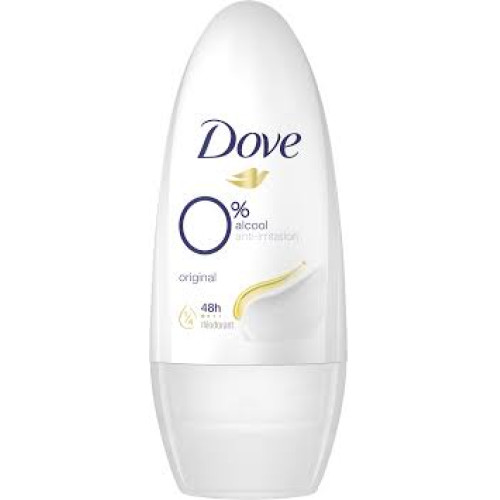DOVE Original O% dezodorantas - ritinėlis 50ml | Multum