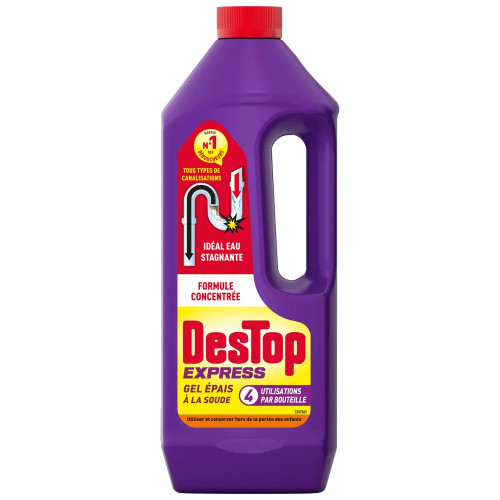 DESTOP Gel Express vamzdžių valiklis su soda 950ml | Multum