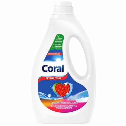CORAL optimalių spalvų skalbinių gelis spalvotiems skalbiniams (26x) 1,17L | Multum