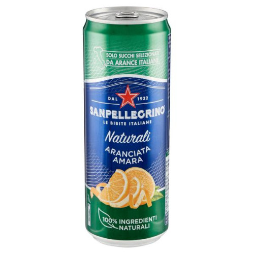 SAN PELLEGRINO kartusis apelsinas skardinėje, 330 ml | Multum
