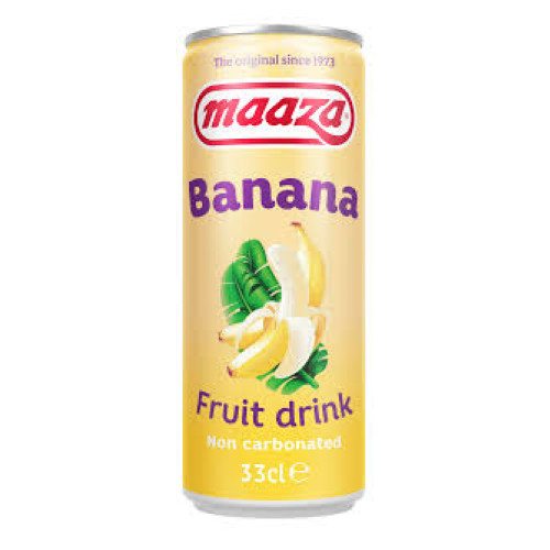 MAAZA Bananų sulčių gėrimas, skardinė 330ml | Multum
