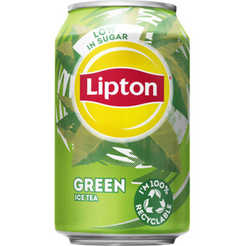 LIPTON žalioji ledinė arbata, skardinė 330ml | Multum