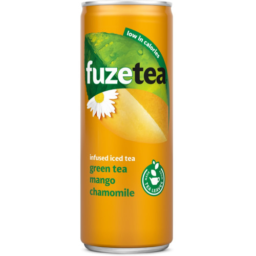 FUZE TEA Mango Ramunėlių žalioji ledinė arbata, skardinė 330ml | Multum