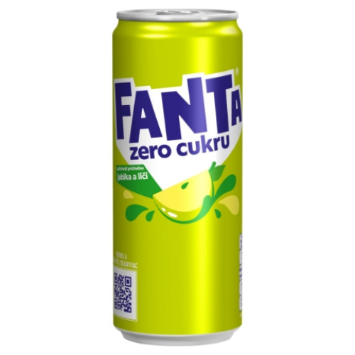 FANTA Zero Apple ličiai, skardinė 330ml | Multum