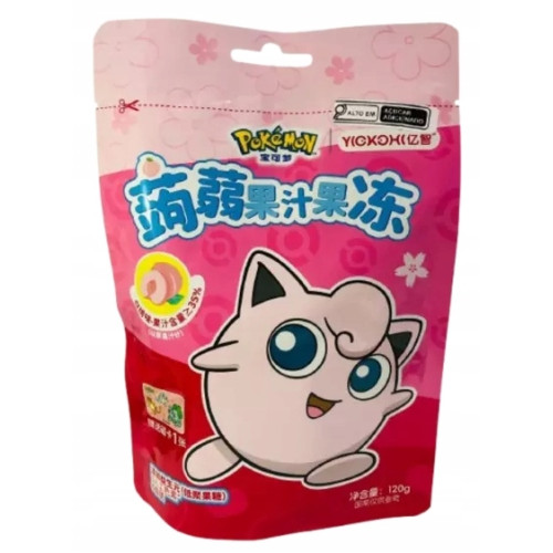 POKEMON baltas persikų želė saldainiai 120g | Multum
