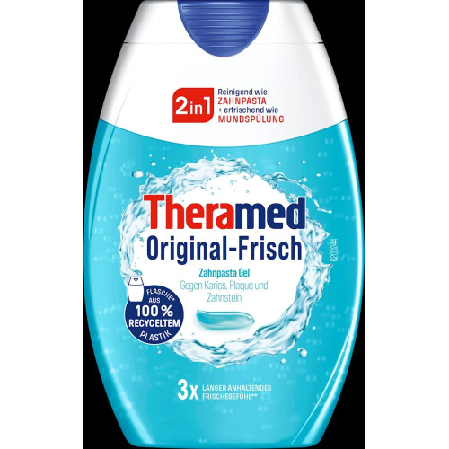 THERAMED 2in1 Originali dantų pasta nuo ėduonies, apnašų ir dantenų problemų 75ml | Multum