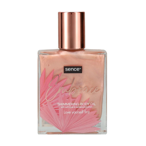 "SENCE Shimmering Embrace" kūno aliejus su blizgesiu 100ml | Multum
