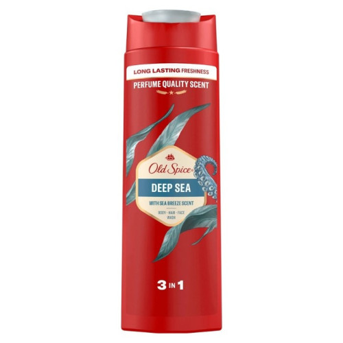 OLD SPICE 3in1 giliavandenis šampūnas ir dušo želė 400ml | Multum