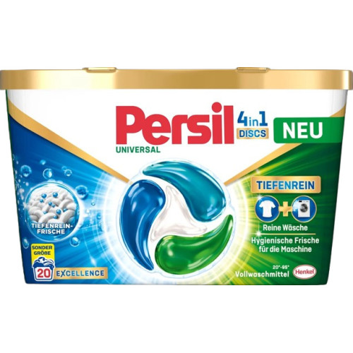 PERSIL 4in1 universalūs diskai skalbinių kapsulės 20vnt | Multum