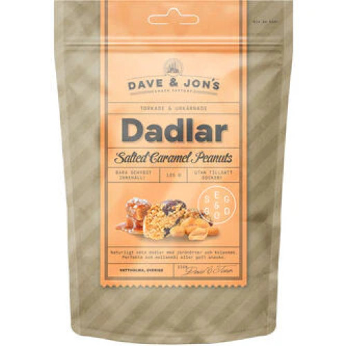 DAVE & JON'S "Sūdytos karamelės žemės riešutai" datulės 175g | Multum