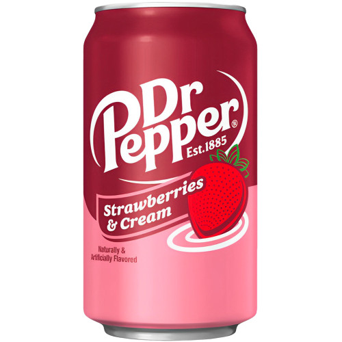 DR. PEPPER braškės ir grietinėlė, šiukšliadėžė 355ml | Multum
