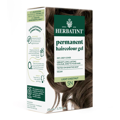 HERBATINT Šviesus kaštoninis plaukų dažas 170ml | Multum