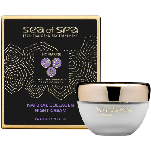 SEA OF SPA jūrinis naktinis kremas su kolagenu ir hialurono rūgštimi 50ml | Multum