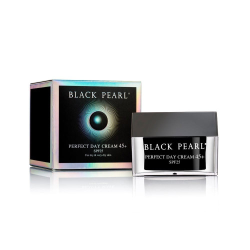 BLACK PEARL drėkinamasis dieninis kremas 45+ SPF25 sausai veido odai 50ml | Multum