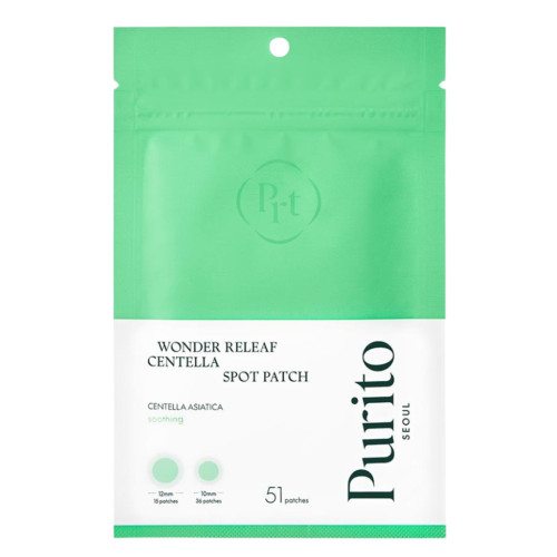 PURITO SEOUL priešuždegiminiai pleistrai nuo bėrimų ir spuogų su Centella Asiatica 51vnt | Multum