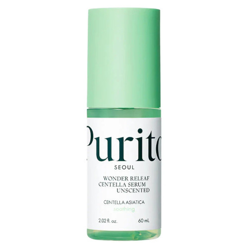 PURITO SEOUL Wonder Releaf serumas veido odai su Centella Asiatica ekstraktu, be kvapiųjų medžiagų 60ml | Multum