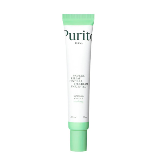 PURITO SEOUL Wonder Releaf kremas odai aplink akis su Centella Asiatica ekstraktu, be kvapiųjų medžiagų 30ml | Multum