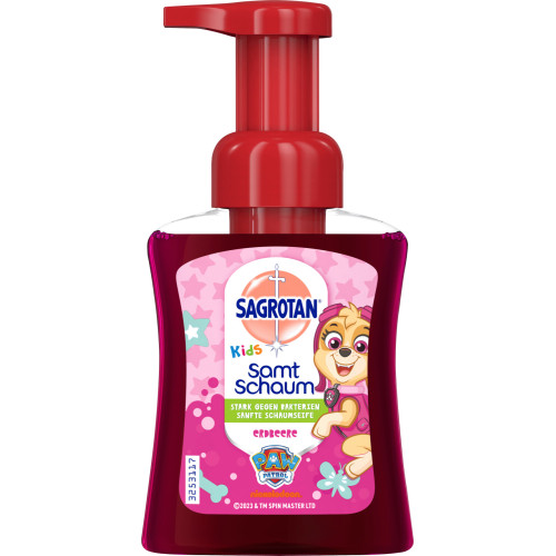 SAGROTAN Paw Patrol skystas muilas - braškių putos 250ml | Multum