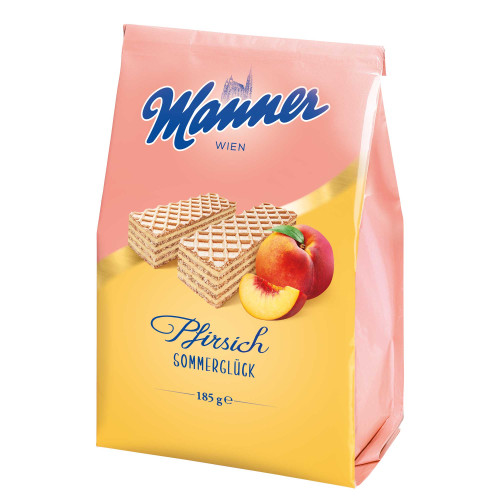VYRIŠKI persikų vafeliai 185g | Multum