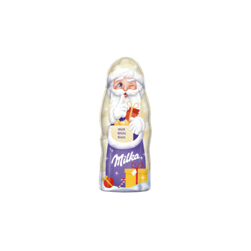 MILKA baltojo šokolado Kalėdų Senelis 90g | Multum