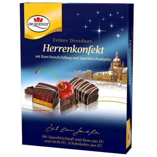 DR. QUENDT Vyšnių želė ir marcipaniniai saldainiai 150g | Multum