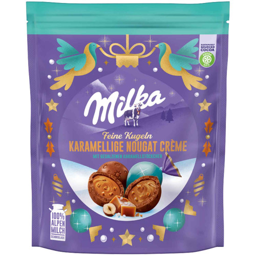 MILKA šokoladiniai saldainiai su karamelės įdaru 90g | Multum