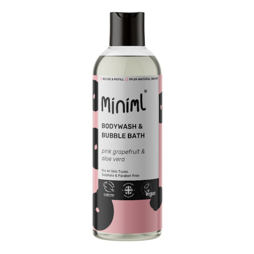 MINIML dušo želė ir vonios putos su greipfrutų ir alavijo aromatu 500ml | Multum