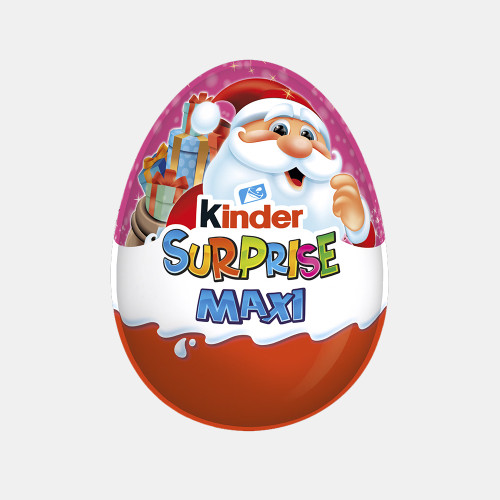KINDER Surpise Maxi šokoladinis kiaušinis mergaitėms su žaislu 100g | Multum