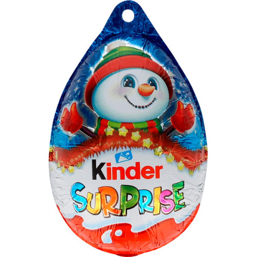 KINDER Surprise Kalėdų eglutės dekoracija šokoladinis kiaušinis su žaislu 20g | Multum